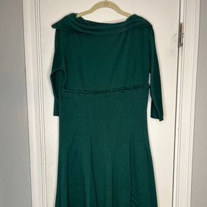 Lindy Bop Green Button Dress
